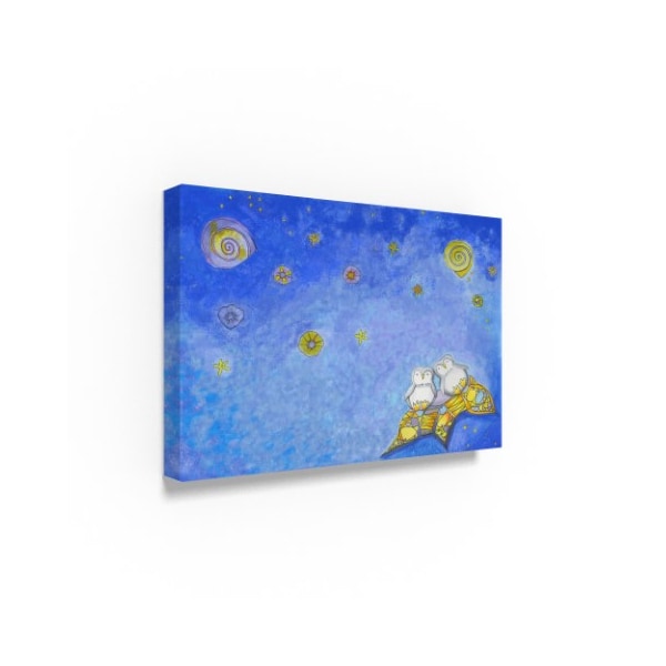 Lisa Katharina 'Pegnuins Wishing On A Star' Canvas Art,30x47